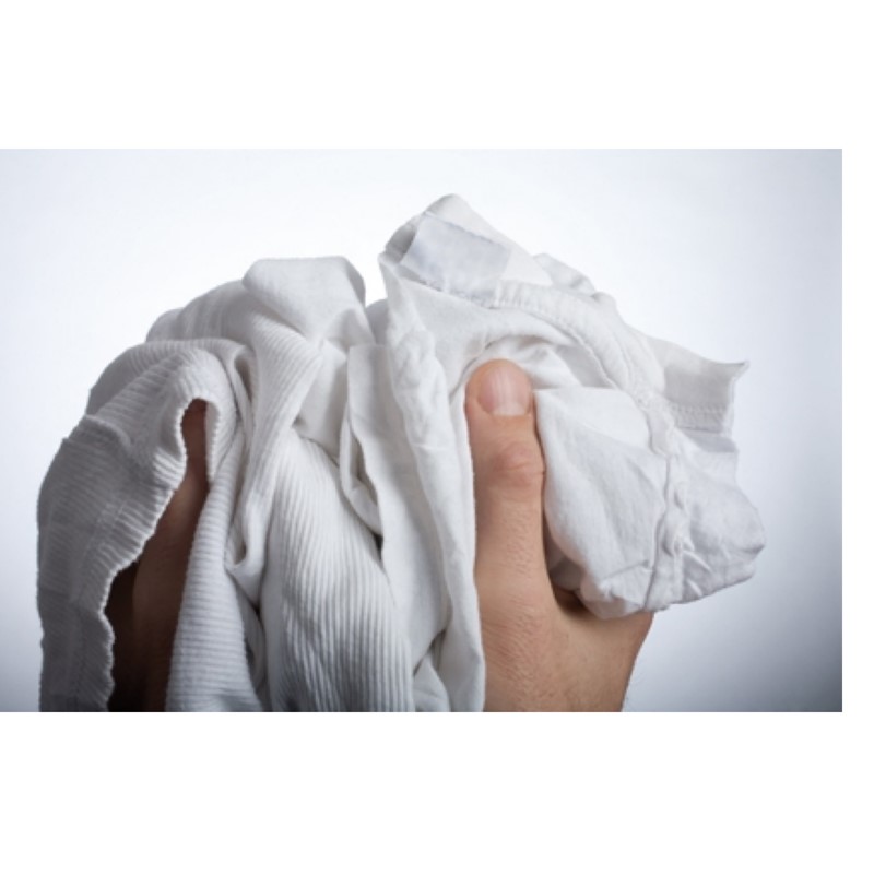 Lappen Interlock weiss WMX - 25 kg